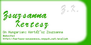 zsuzsanna kertesz business card